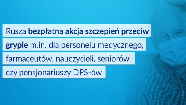 Rusza bezpłatna akcja szczepień przeciw grypie