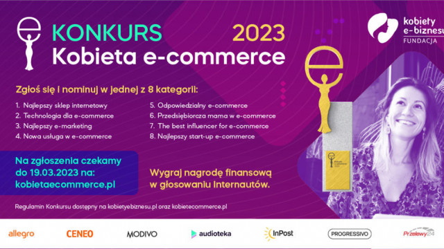 Ruszył ogólnopolski konkurs Kobieta e-commerce 2023 promujący kobiecą przedsiębiorczość i start-upy