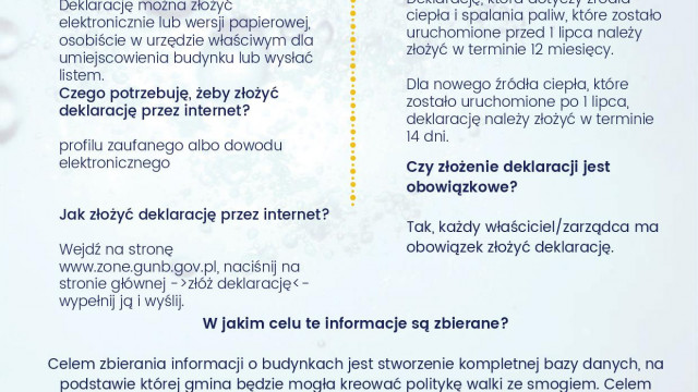 Składanie deklaracji do Centralnej Ewidencji Emisyjności Budynków od 1 lipca 2021 roku