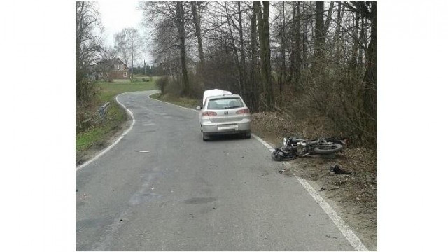Śmierć motocyklisty w Kętach