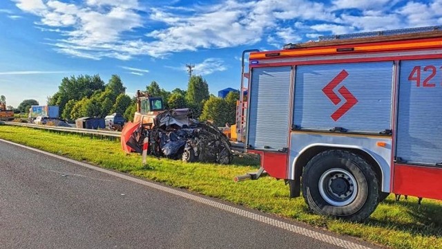 Śmiertelny wypadek na A4 w Chrzanowie. Autostrada zablokowana w stronę Katowic