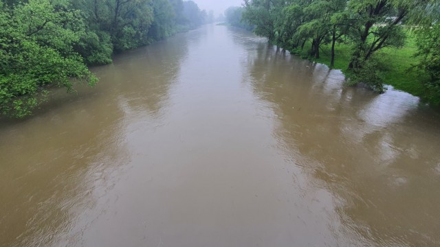 Stany ostrzegawcze na rzekach w powiecie oświęcimskim