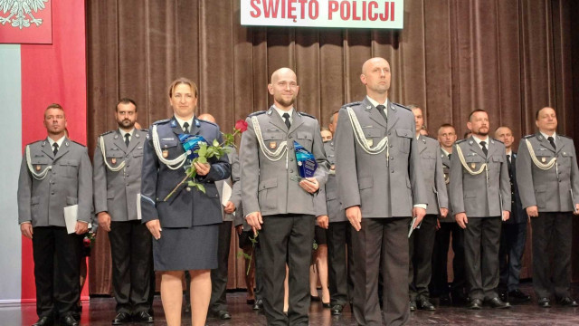Starosta docenił policjantów w tym oficer prasową