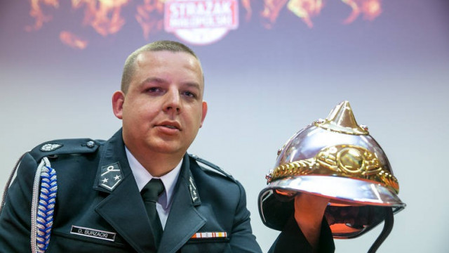 Strażak OSP Jawiszowice – Dawid Burzacki z tytułem Strażaka Roku w Małopolsce.