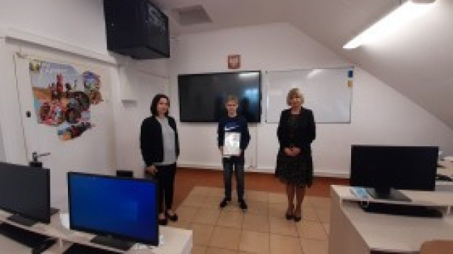 Sukces ucznia szkoły w Witkowicach Artura Doroszko!