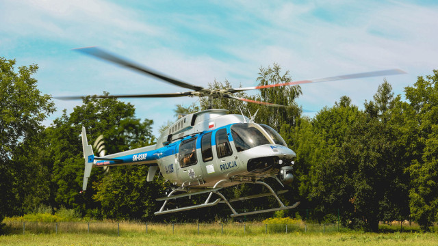 Super nowoczesny śmigłowiec Bell-407 GXi dla małopolskiej policji