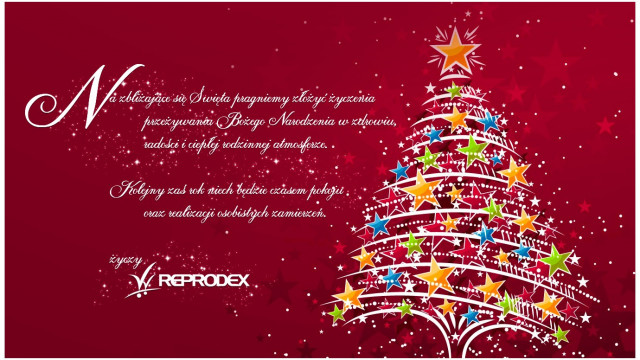 ŚWIĘTA. Życzenia świąteczno-noworoczne firmy Reprodex