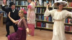 Taniec i muzyka w kęckiej bibliotece z okazji Nocy Bibliotek