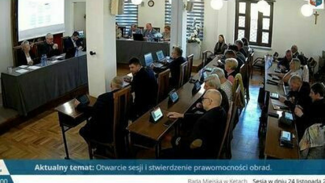 Transmisja z LXV sesji Rady Miejskiej w Kętach