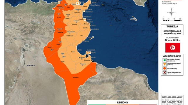 Tunezja – ostrzeżenie dla podróżujących i infolinia MSZ dla rodzin