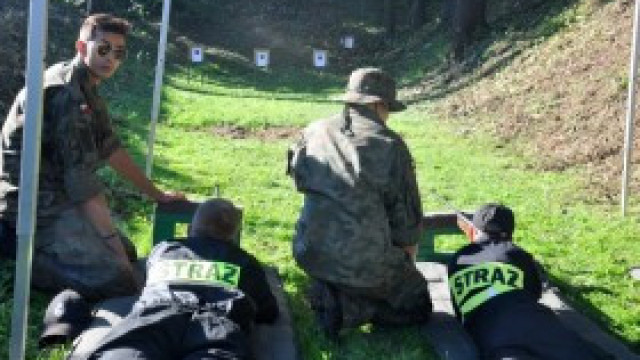 Turniej Strzelecki MDP i seniorów jednostek OSP z gminy Kęty na kęckiej strzelnicy