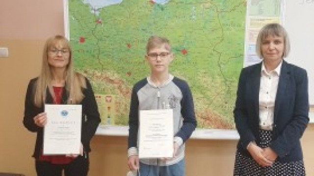 Uczeń Szkoły Podstawowej w Witkowicach Artur Doroszko laureatem Małopolskiego Konkursu Geograficznego