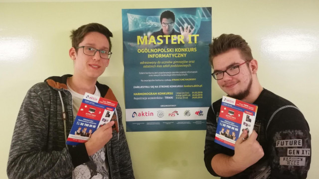 Uczniowie z Zaborza w konkursie Master IT