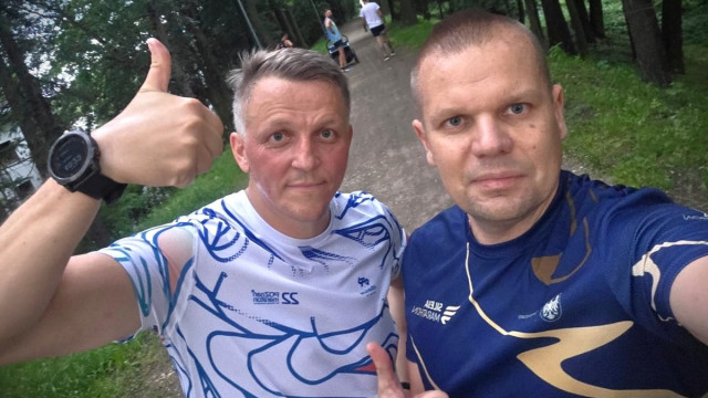 Ultramaratończycy z oświęcimskiej komendy Policji, pobiegli w biegu charytatywnym „Wiosna na sportowo”