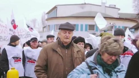 VIDEO-BRZESZCZE. Protest w obronie KWK Brzeszcze
