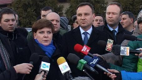 VIDEO-OŚWIĘCIM. Szydło, Duda walczą o kopalnię i górników