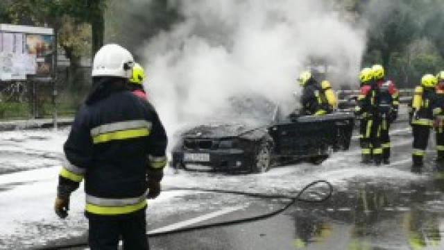 W czasie jazdy zapalił się samochód, który prowadziła kobieta z sądowym zakazem kierowania