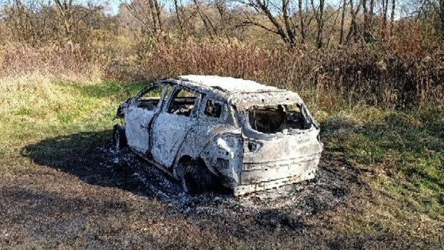 W Podolszu w spalonym samochodzie znaleziono zwęglone ciało wędkarza