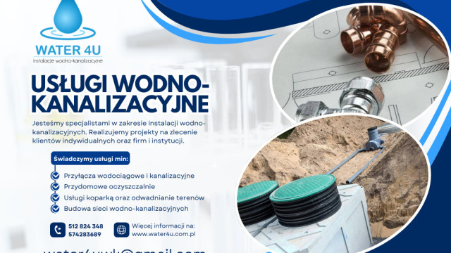 WATER 4U – Kompleksowe Usługi Wodno-Kanalizacyjne dla Twojego Domu i Biznesu