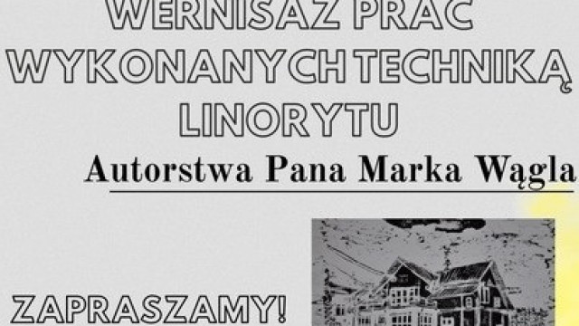Wernisaż wystawy linorytów Marka Wągla