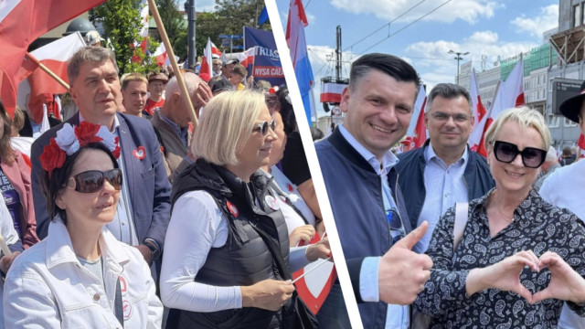 Wielka polityka z bliska! Oświęcimianie na marszach Trzaskowskiego i Nawrockiego – zobacz, co przeżyli