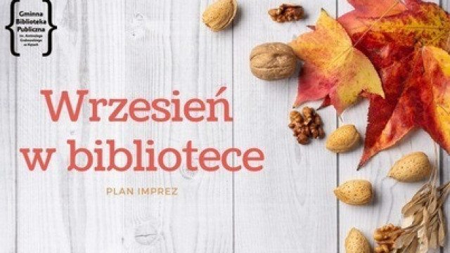 Wrzesień w bibliotece - plan imprez