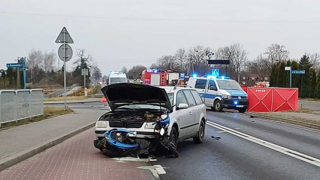 Wymusił pierwszeństwo i zginął na miejscu