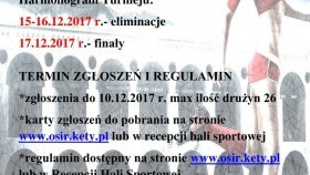 XII Turniej Halowej Piłki Nożnej Sylwester 2017 - ruszyły zapisy!