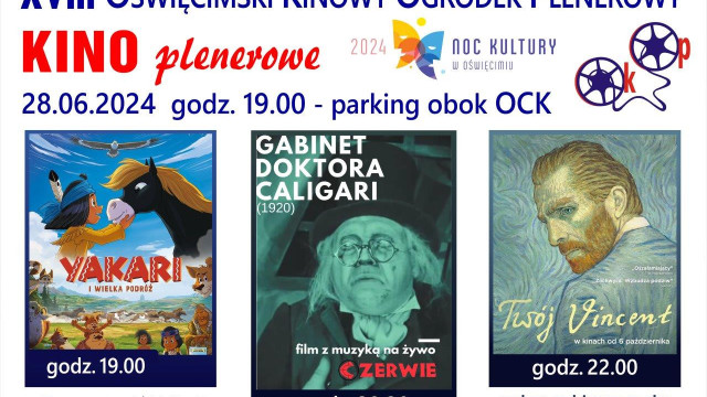 XVIII Oświęcimski Kinowy Ogródek Plenerowy: Powitanie Lata z filmami i muzyką na żywo