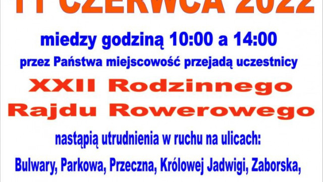 XXII Rodzinny Rajd Rowery pod Patronatem Prezydenta Miasta Oświęcim