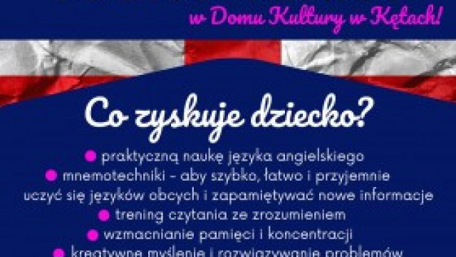 YOUNG GENIUS - KURS J. ANGIELSKIEGO DLA DZIECI w Domu Kultury w Kętach