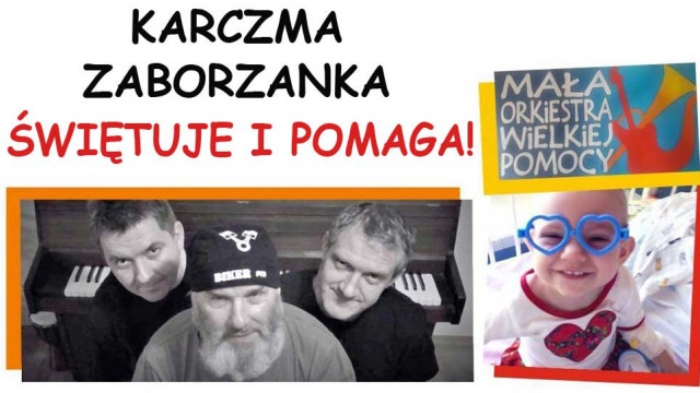 Zaborzanka świętując pomaga Lence