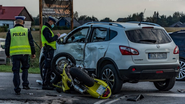 Zajechał drogę motocykliście – FOTO