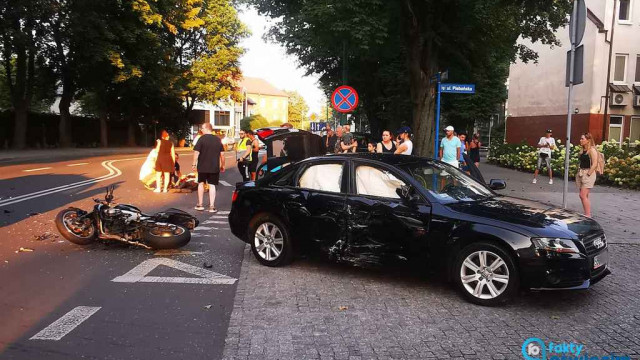 Zajechał drogę motocykliście – FOTO