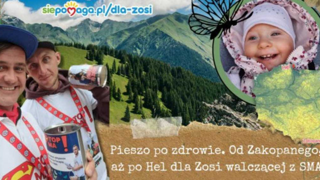 Zakopane – Oświęcim – Hel. Zbierają pieniądze na leczenie chorej Zosi