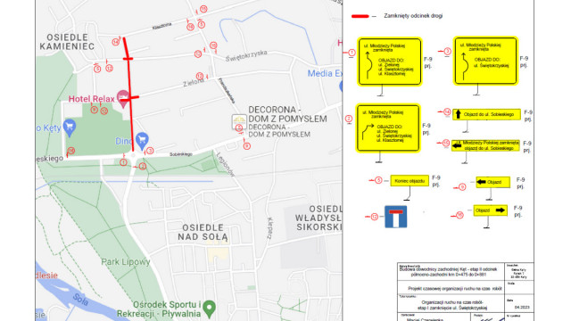 Zamknięte dwa skrzyżowania w Kętach