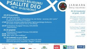Zapraszamy do udziału w XX Festiwalu Twórczości Religijnej PSALLITE DEO - KĘTY 2017