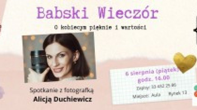 Zapraszamy na BABSKI WIECZÓR