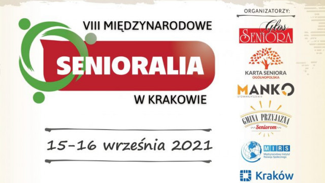 Zaproszenie na VIII Międzynarodowe Senioralia w Krakowie