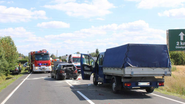 Zasnął za kierownicą i spowodował karambol – FOTO