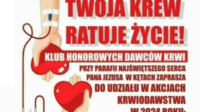 Zbiórka krwi parafialnego Klubu HDK już w najbliższą niedzielę!