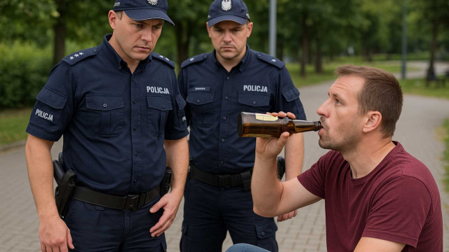 Zbluzgał policjantów, bo nie pozwolili mu „piwkować”