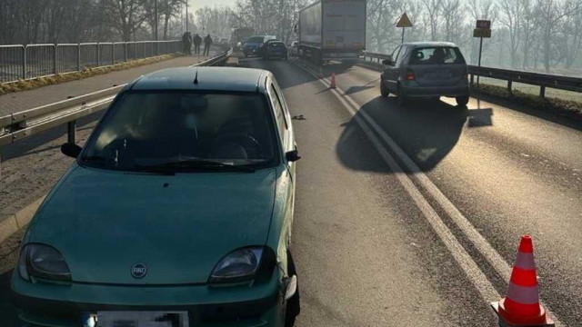 Zderzenie na moście Jagiellońskim