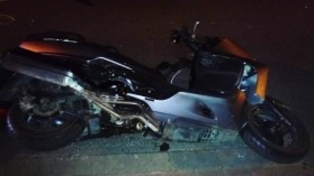 Zderzenie samochodu z motocyklem na Franciszkańskiej w Kętach