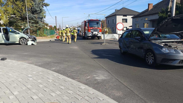 Zderzenie w Osieku. Jedna osoba trafiła do szpitala – FOTO