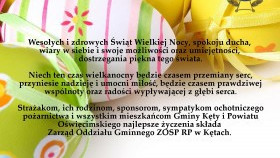 ZOG ZOSP RP w Kętach - życzenia Wielkanocne